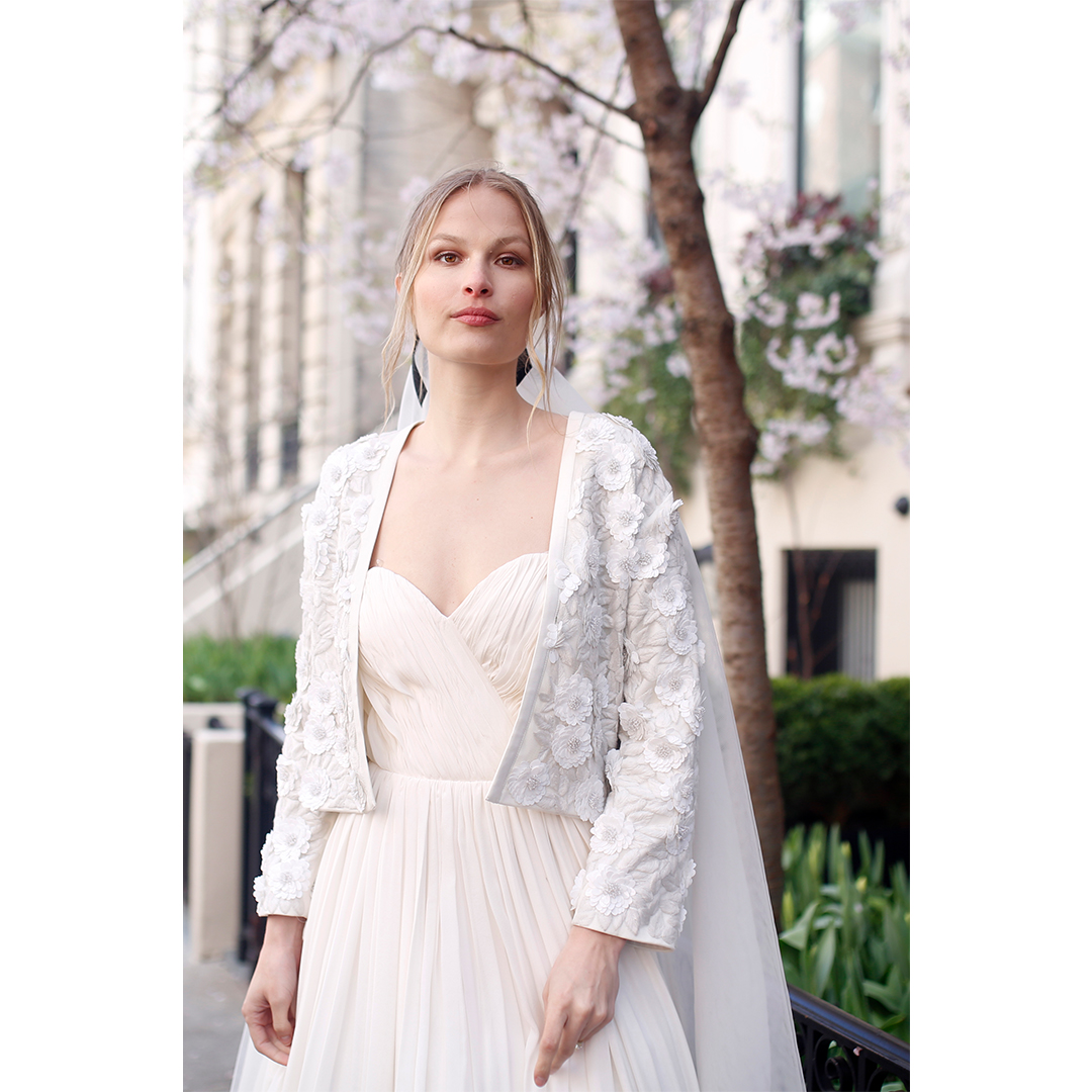 knee length dresses for ladies Bridal Custom Faux Leather Jacket main image 1